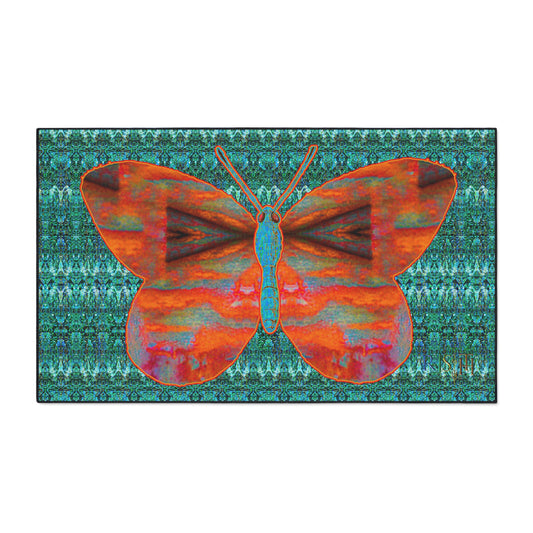 Heavy Duty Floor Mat (Butterfly Glade Denizen & Samhain Dream Thaw 12 & Blue Logo@Alchemic) RJSTH@Fabric#12_9 of 16 RJSTHw2025 RJS