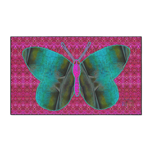 Heavy Duty Floor Mat (Butterfly Glade Denizen & Samhain Dream Thaw 13 & Pink Logo@Alchemic) RJSTH@Fabric#8_8 of 16 RJSTHw2025 RJS