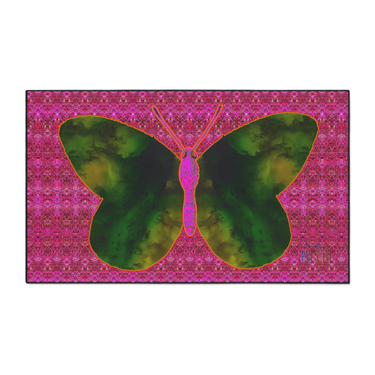 Heavy Duty Floor Mat (Butterfly Glade Denizen & Samhain Dream Thaw 13 & Pink Logo@Alchemic) RJSTH@Fabric#7_10 of 14 RJSTHw2025 RJS