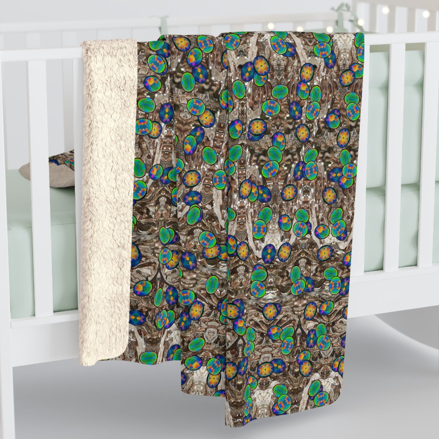 Caeli Opali Cantus Primus Sherpa Fleece Blanket (Samhain Dream Thaw 4 of 15 Quattuor ex Quindecim) RJSTHS2025 RJS