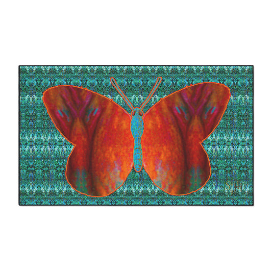 Heavy Duty Floor Mat (Butterfly Glade Denizen & Samhain Dream Thaw 12 & Blue Logo@Alchemic) RJSTH@Fabric#12_14 of 16 RJSTHw2025 RJS