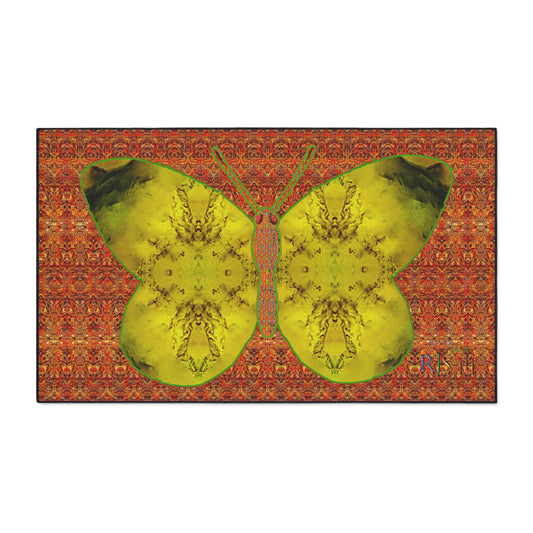 Heavy Duty Floor Mat (Butterfly Glade Denizen & Samhain Dream Thaw 15 & Orange Logo@Alchemic) RJSTH@Fabric#1_2 of 15 RJSTHw2025 RJS