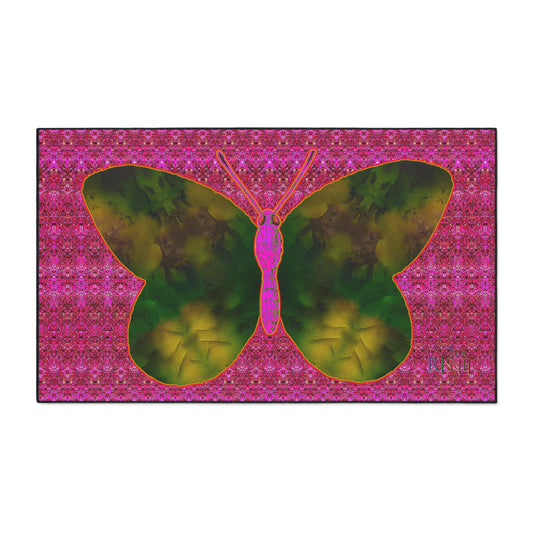Heavy Duty Floor Mat (Butterfly Glade Denizen & Samhain Dream Thaw 13 & Pink Logo@Alchemic) RJSTH@Fabric#7_11 of 14 RJSTHw2025 RJS