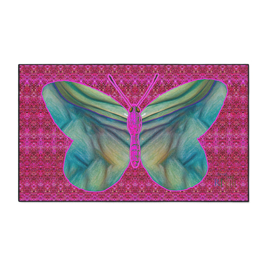 Heavy Duty Floor Mat (Butterfly Glade Denizen & Samhain Dream Thaw 13 & Pink Logo@Alchemic) RJSTH@Fabric#9_11 of 14 RJSTHw2025 RJS