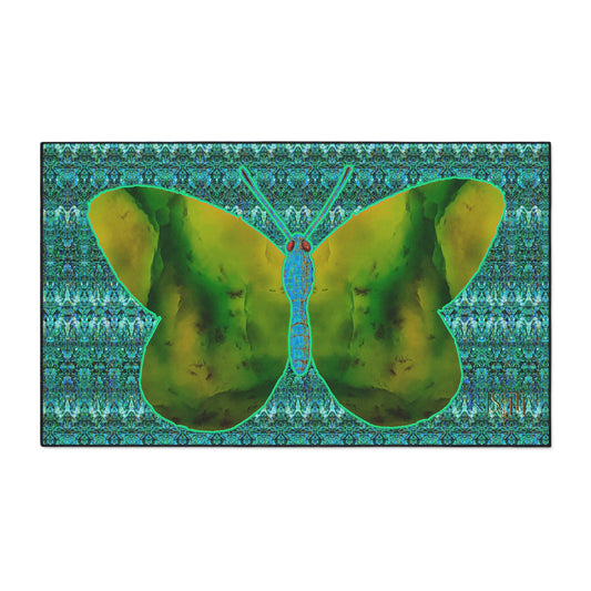 Heavy Duty Floor Mat (Butterfly Glade Denizen & Samhain Dream Thaw 12 & Blue Logo@Alchemic) RJSTH@Fabric#10_14 of 16 RJSTHw2025 RJS