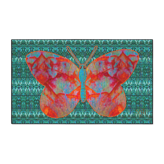 Heavy Duty Floor Mat (Butterfly Glade Denizen & Samhain Dream Thaw 12 & Blue Logo@Alchemic) RJSTH@Fabric#12_13 of 16 RJSTHw2025 RJS