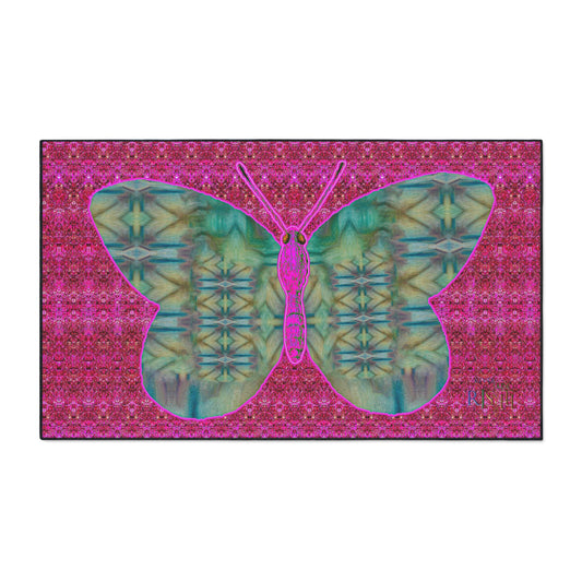 Heavy Duty Floor Mat (Butterfly Glade Denizen & Samhain Dream Thaw 13 & Pink Logo@Alchemic) RJSTH@Fabric#9_3 of 14 RJSTHw2025 RJS