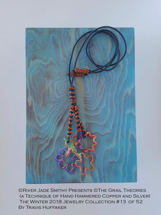 #13 of 52 ©The Grail Theories (a Technique of Hand Hammered Copper and Silver) River Jade Smithy