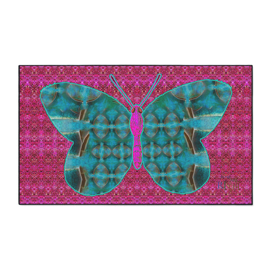 Heavy Duty Floor Mat (Butterfly Glade Denizen & Samhain Dream Thaw 13 & Pink Logo@Alchemic) RJSTH@Fabric#8_11 of 16 RJSTHw2025 RJS