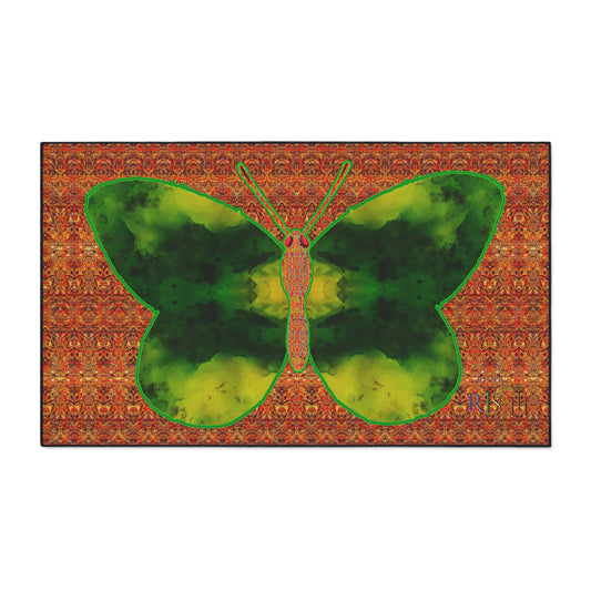 Heavy Duty Floor Mat (Butterfly Glade Denizen & Samhain Dream Thaw 15 & Orange Logo@Alchemic) RJSTH@Fabric#3_15 of 16 RJSTHw2025 RJS