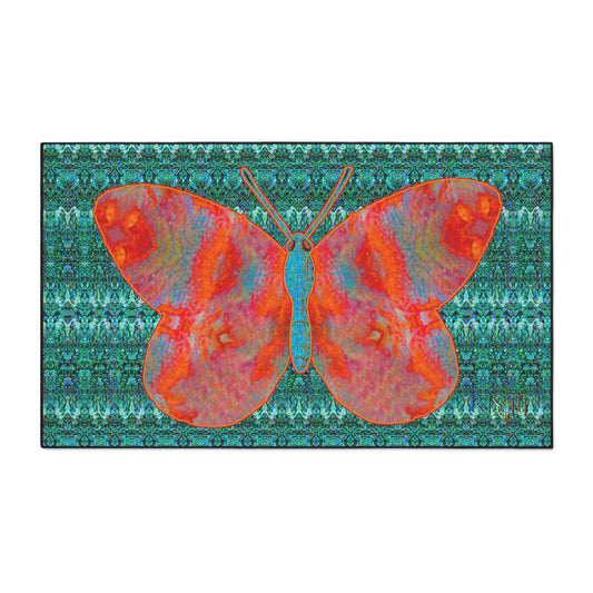 Heavy Duty Floor Mat (Butterfly Glade Denizen & Samhain Dream Thaw 12 & Blue Logo@Alchemic) RJSTH@Fabric#12_4 of 16 RJSTHw2025 RJS