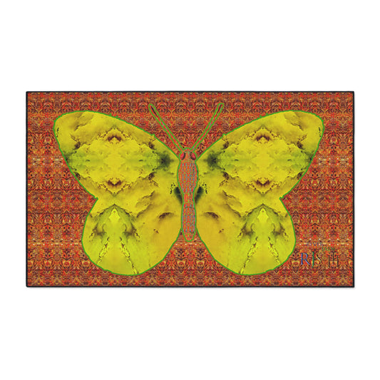 Heavy Duty Floor Mat (Butterfly Glade Denizen & Samhain Dream Thaw 15 & Orange Logo@Alchemic) RJSTH@Fabric#1_5 of 15 RJSTHw2025 RJS