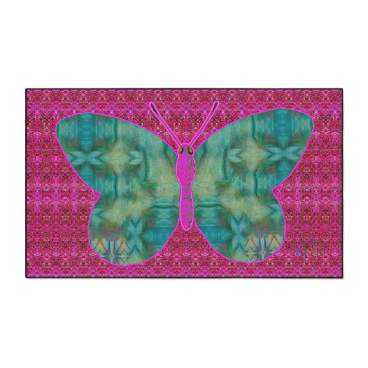 Heavy Duty Floor Mat (Butterfly Glade Denizen & Samhain Dream Thaw 13 & Pink Logo@Alchemic) RJSTH@Fabric#9_1 of 14 RJSTHw2025 RJS