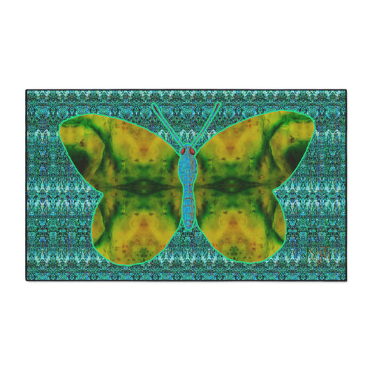 Heavy Duty Floor Mat (Butterfly Glade Denizen & Samhain Dream Thaw 12 & Blue Logo@Alchemic) RJSTH@Fabric#10_10 of 16 RJSTHw2025 RJS