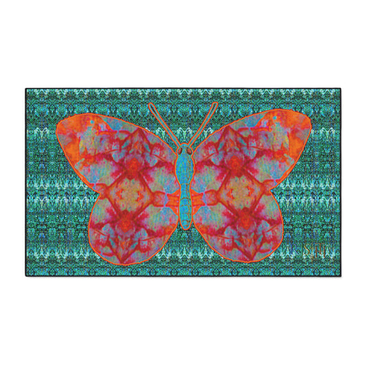 Heavy Duty Floor Mat (Butterfly Glade Denizen & Samhain Dream Thaw 12 & Blue Logo@Alchemic) RJSTH@Fabric#12_1 of 16 RJSTHw2025 RJS