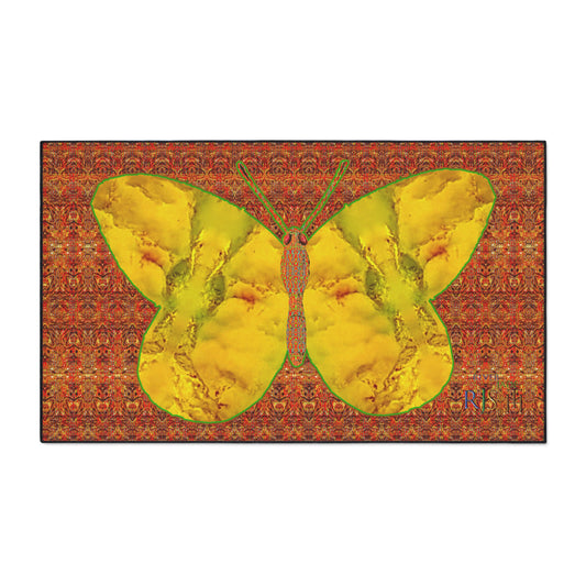 Heavy Duty Floor Mat (Butterfly Glade Denizen & Samhain Dream Thaw 15 & Orange Logo@Alchemic) RJSTH@Fabric#1_13 of 15 RJSTHw2025 RJS