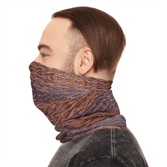 Lightweight Neck Gaiter (Unisex)(Grail Hearth Core Copper Fabric) RJSTHw2023 RJS