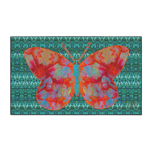 Heavy Duty Floor Mat (Butterfly Glade Denizen & Samhain Dream Thaw 12 & Blue Logo@Alchemic) RJSTH@Fabric#12_6 of 16 RJSTHw2025 RJS