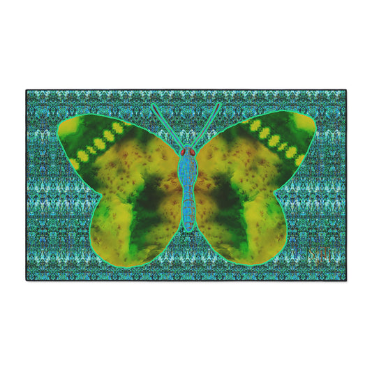 Heavy Duty Floor Mat (Butterfly Glade Denizen & Samhain Dream Thaw 12 & Blue Logo@Alchemic) RJSTH@Fabric#10_5 of 16 RJSTHw2025 RJS