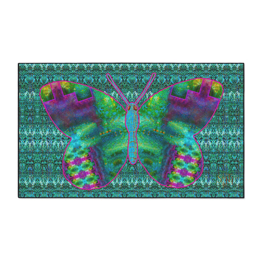 Heavy Duty Floor Mat (Butterfly Glade Denizen & Samhain Dream Thaw 12 & Blue Logo@Alchemic) RJSTH@Fabric#11_11 of 16 RJSTHw2025 RJS