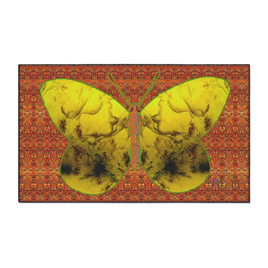 Heavy Duty Floor Mat (Butterfly Glade Denizen & Samhain Dream Thaw 15 & Orange Logo@Alchemic) RJSTH@Fabric#1_4 of 15 RJSTHw2025 RJS