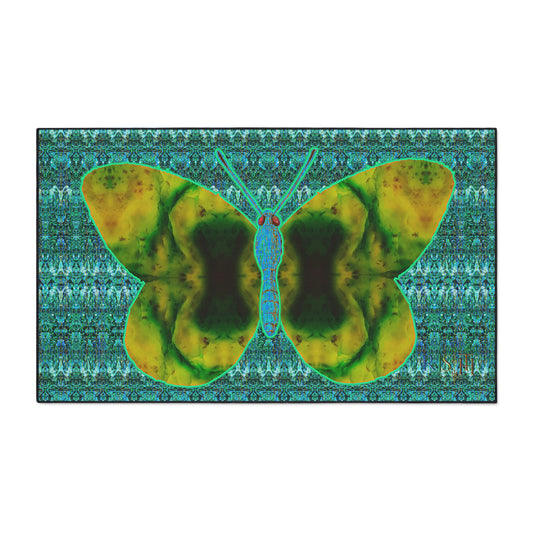 Heavy Duty Floor Mat (Butterfly Glade Denizen & Samhain Dream Thaw 12 & Blue Logo@Alchemic) RJSTH@Fabric#10_9 of 16 RJSTHw2025 RJS