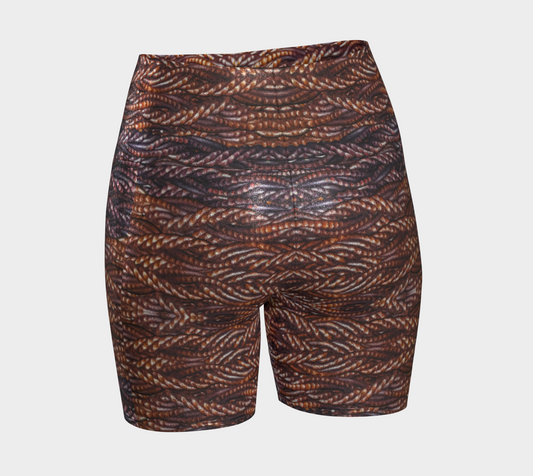Glitter Yoga Shorts (Muliebris/Virilis)(Grail Hearth Core Copper Fabric) RJSTHs2024 RJS