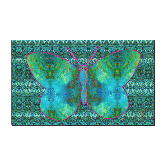 Heavy Duty Floor Mat (Butterfly Glade Denizen & Samhain Dream Thaw 12 & Blue Logo@Alchemic) RJSTH@Fabric#11_14 of 16 RJSTHw2025 RJS