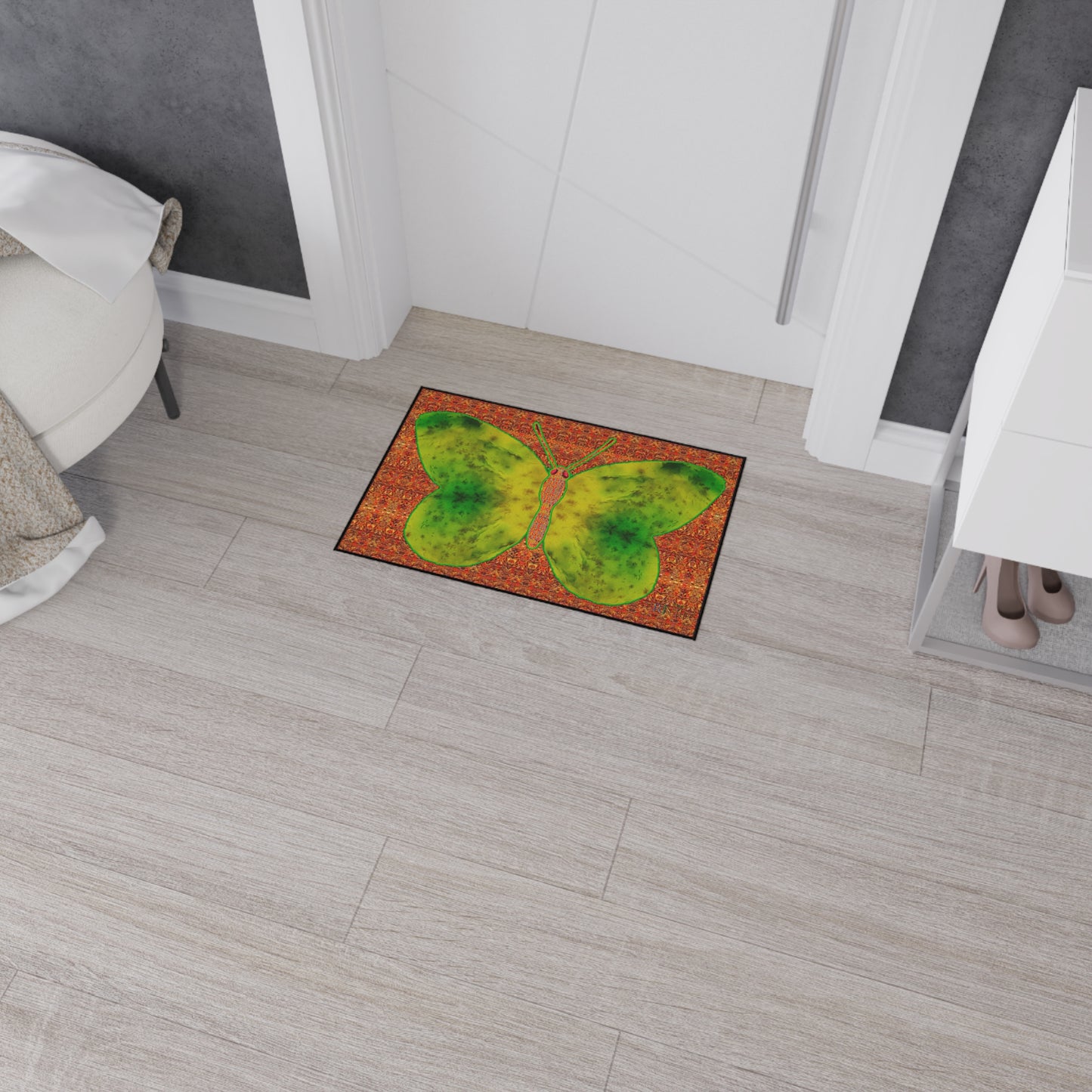 Heavy Duty Floor Mat (Butterfly Glade Denizen & Samhain Dream Thaw 15 & Orange Logo@Alchemic) RJSTH@Fabric#3_12 of 16 RJSTHw2025 RJS