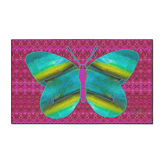 Heavy Duty Floor Mat (Butterfly Glade Denizen & Samhain Dream Thaw 13 & Pink Logo@Alchemic) RJSTH@Fabric#8_14 of 16 RJSTHw2025 RJS