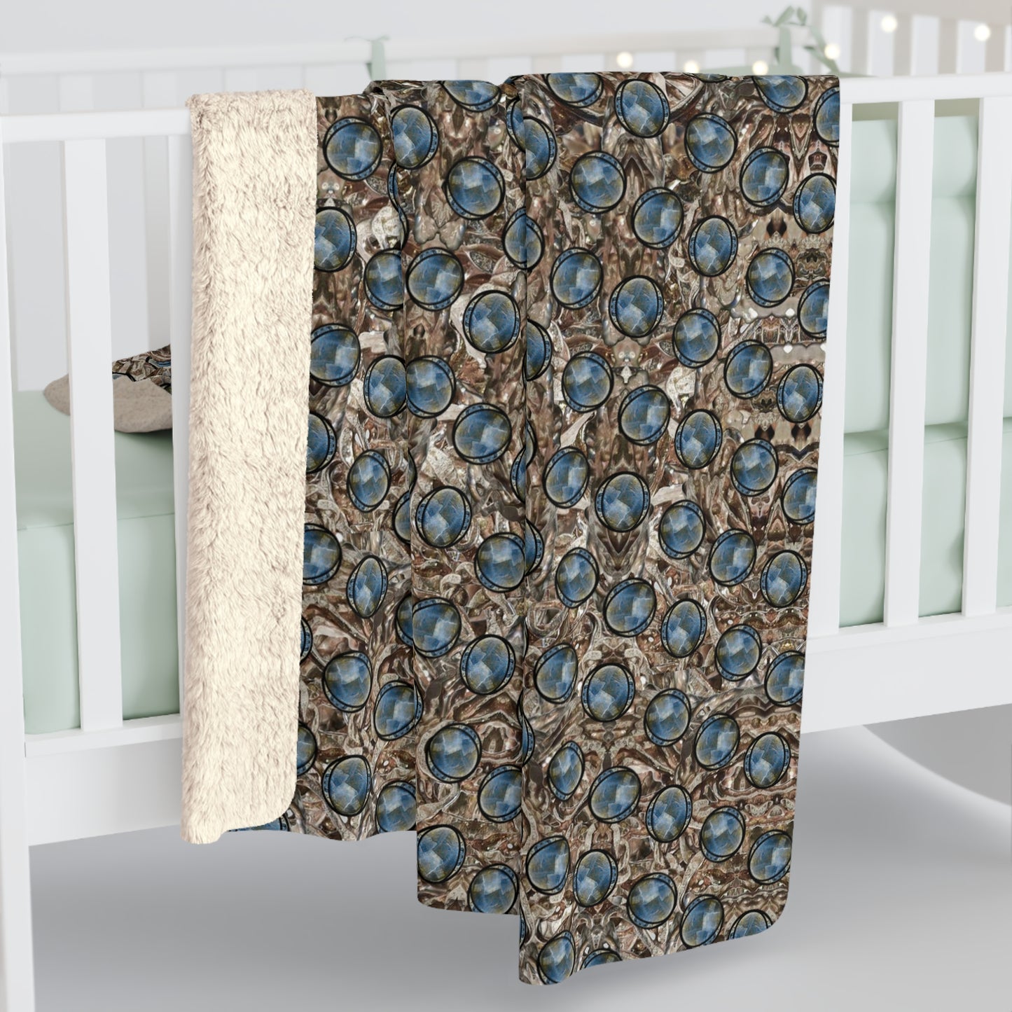 Caeli Opali Cantus PrimusSherpa Fleece Blanket (Samhain Dream Thaw 7 of 15 Septem ex Quindecim) RJSTHS2025 RJS