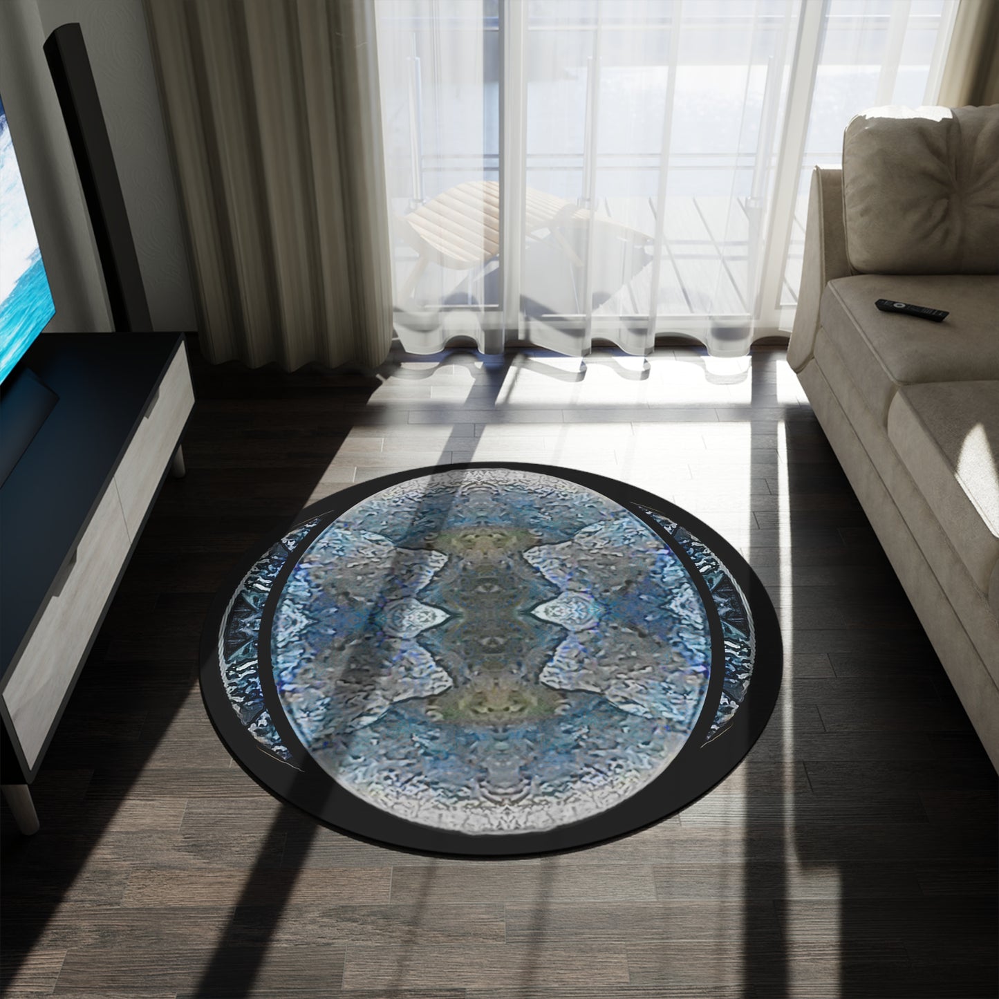 Circular Rug (Opal Skies Cantus Primus "Lūminōsitās") RJSTHs2025 RJS