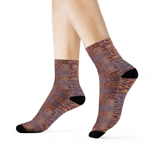 Crew Socks (Unisex)(Grail Hearth Core Copper Fabric) RJSTHw2023 RJS