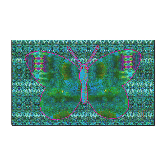 Heavy Duty Floor Mat (Butterfly Glade Denizen & Samhain Dream Thaw 12 & Blue Logo@Alchemic) RJSTH@Fabric#11_15 of 16 RJSTHw2025 RJS