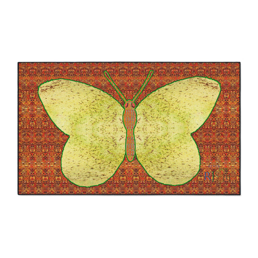 Heavy Duty Floor Mat (Butterfly Glade Denizen & Samhain Dream Thaw 15 & Orange Logo@Alchemic) RJSTH@Fabric#2_16 of 16 RJSTHw2025 RJS