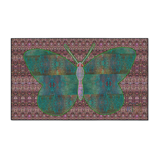 Heavy Duty Floor Mat (Butterfly Glade Denizen & Samhain Dream Thaw 14 & Purple Logo@Alchemic) RJSTH@Fabric#4_4 of 15 RJSTHw2025 RJS