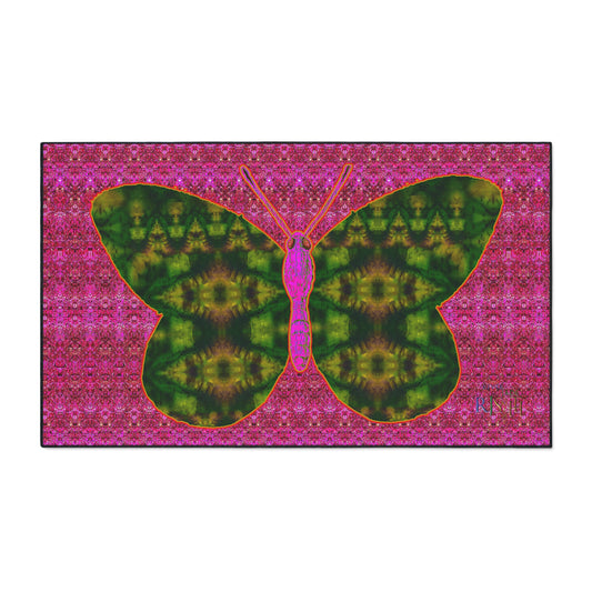 Heavy Duty Floor Mat (Butterfly Glade Denizen & Samhain Dream Thaw 13 & Pink Logo@Alchemic) RJSTH@Fabric#7_7 of 14 RJSTHw2025 RJS