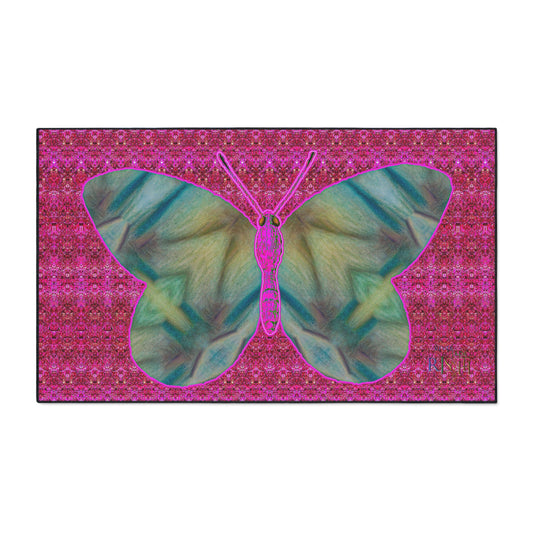 Heavy Duty Floor Mat (Butterfly Glade Denizen & Samhain Dream Thaw 13 & Pink Logo@Alchemic) RJSTH@Fabric#9_5 of 14 RJSTHw2025 RJS