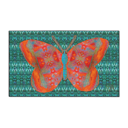 Heavy Duty Floor Mat (Butterfly Glade Denizen & Samhain Dream Thaw 12 & Blue Logo@Alchemic) RJSTH@Fabric#12_5 of 16 RJSTHw2025 RJS