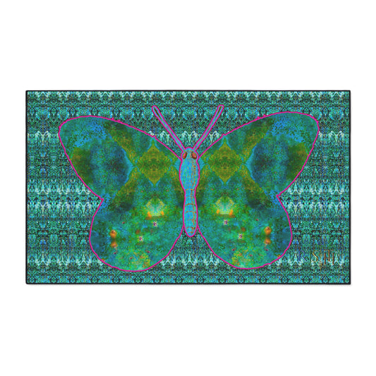 Heavy Duty Floor Mat (Butterfly Glade Denizen & Samhain Dream Thaw 12 & Blue Logo@Alchemic) RJSTH@Fabric#11_16 of 16 RJSTHw2025 RJS