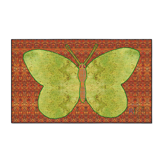 Heavy Duty Floor Mat (Butterfly Glade Denizen & Samhain Dream Thaw 15 & Orange Logo@Alchemic) RJSTH@Fabric#2_4 of 16 RJSTHw2025 RJS