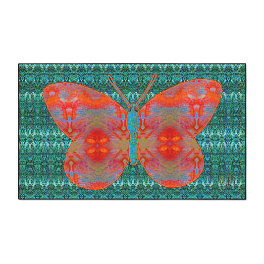 Heavy Duty Floor Mat (Butterfly Glade Denizen & Samhain Dream Thaw 12 & Blue Logo@Alchemic) RJSTH@Fabric#12_8 of 16 RJSTHw2025 RJS