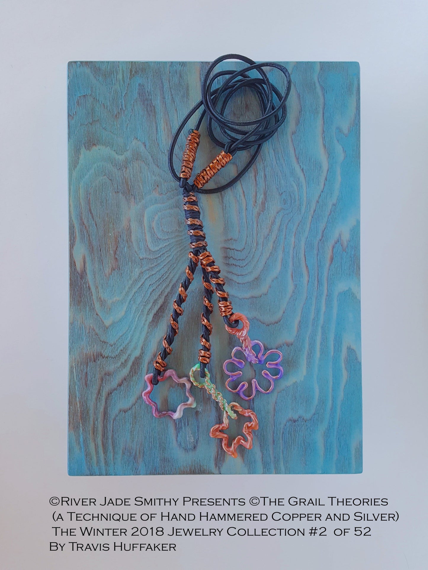 #2 of 52 ©The Grail Theories (a technique of Hand Hammered Copper and Silver) River Jade Smithy