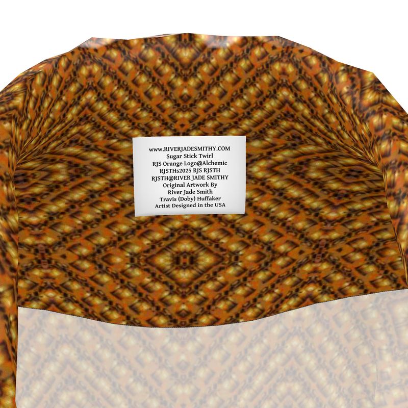 Luxury Pajama Shirt (Her/Muliebris)(Sugar Stick Twirl (Elder Gift) Orange Logo@Alchemic) RJSTHs2025 RJS