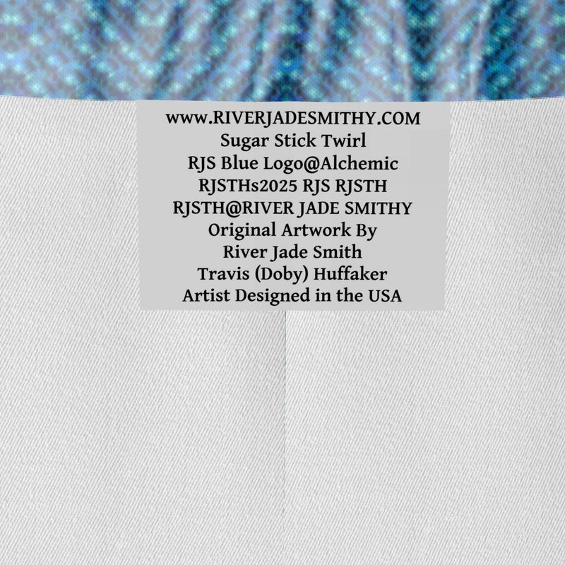 Luxury Pajama Trousers (Her/Muliebris)(Sugar Stick Twirl (Elder Gift) Blue Logo@Alchemic) RJSTHs2025 RJS