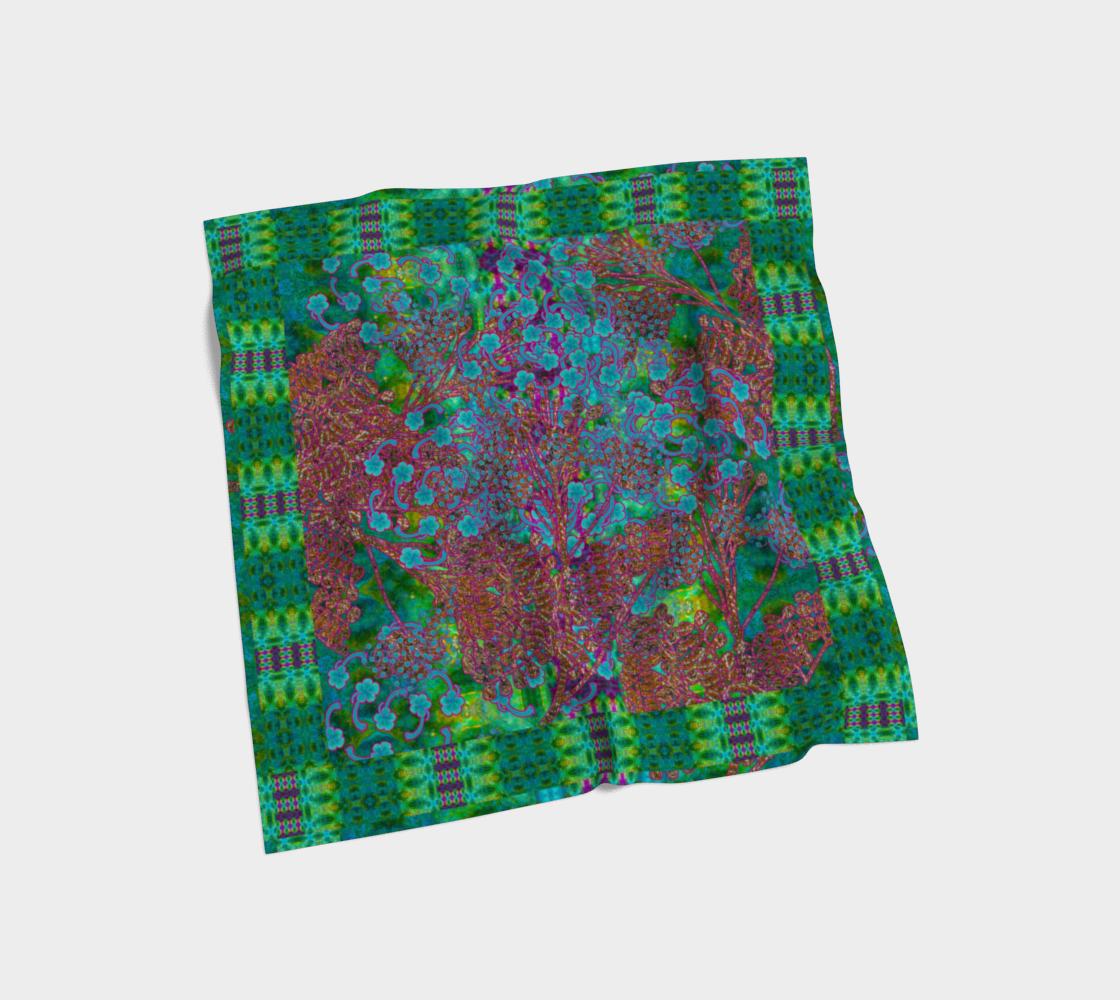 Silk Art Scarf (Vitta Serica Artis)(WindSong Flower) RJSTH@Fabric#11 RJSTHS2026 RJS