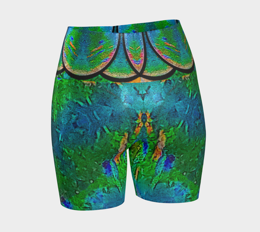 Glitter Yoga Shorts (Muliebris/Virilis)(Opal Skies Cantus Primus) RJSTHs2024 RJS