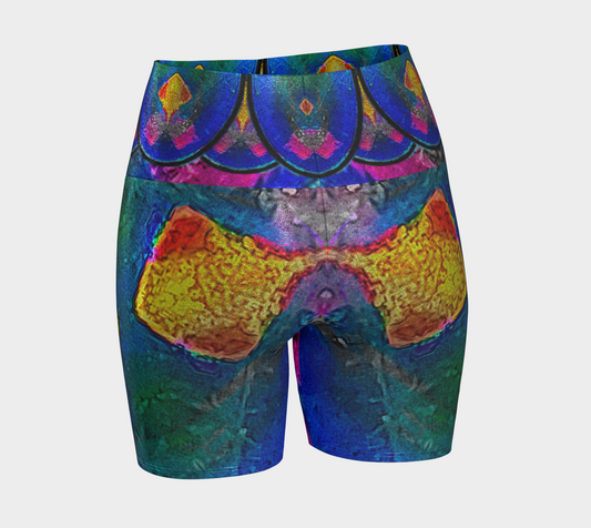 Glitter Yoga Shorts (Muliebris/Virilis)(Opal Skies Cantus Primus) RJSTHs2024 RJS