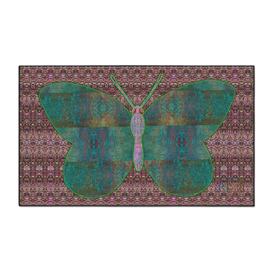 Heavy Duty Floor Mat (Butterfly Glade Denizen & Samhain Dream Thaw 14 & Purple Logo@Alchemic) RJSTH@Fabric#4_15 of 15 RJSTHw2025 RJS