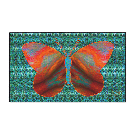 Heavy Duty Floor Mat (Butterfly Glade Denizen & Samhain Dream Thaw 12 & Blue Logo@Alchemic) RJSTH@Fabric#12_12 of 16 RJSTHw2025 RJS